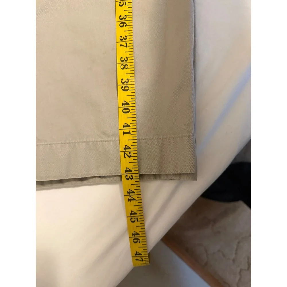 Banana Republic Mens 33x34 Khaki Tan Cotton Chino Pants Straight Leg 467779